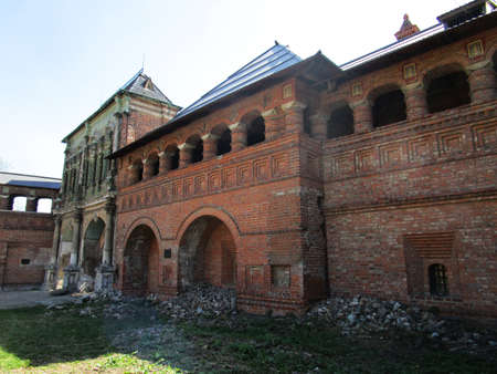 MOSCOW, RUSSIA , old red churchの写真素材