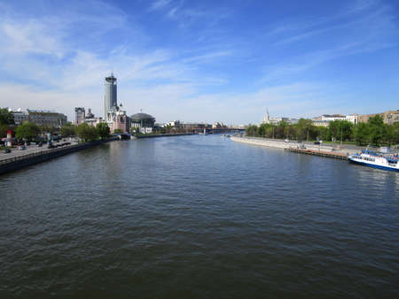 Moscow River in summerの写真素材