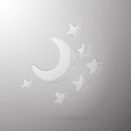 glass color moon 3dの写真素材