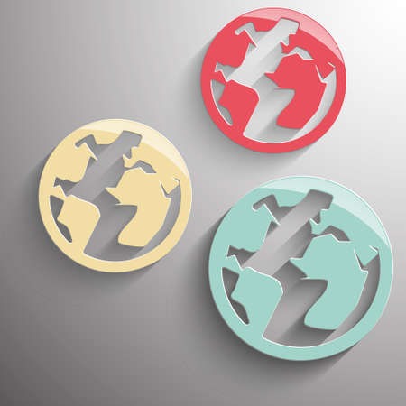 3D planet  shadowの写真素材