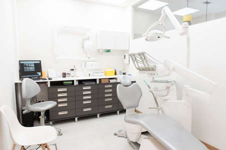 A white empty dental clinic officeの写真素材