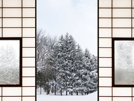 Winter sceneryの写真素材