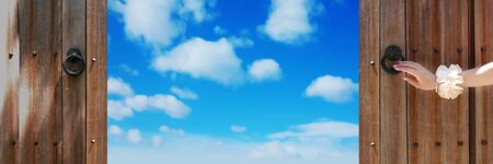 Empty and the doorの写真素材