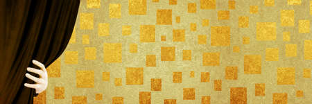 Gold background materialの写真素材