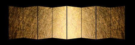 Gold folding screen background materialの写真素材