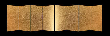Gold folding screen background materialの写真素材