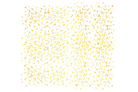 Gold star confetti on a white background. Illustration of a drop of shiny particles. Decorative element. Luxury background for your design, cards, invitations, gift, vip.の写真素材