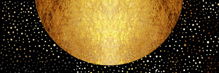 golden background banner with copy space for your text and image.の写真素材