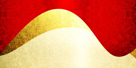 golden and red abstract background with paper texture and gold line designの写真素材