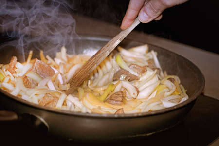 Making dinnerの写真素材