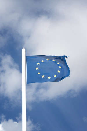 Euro flagの写真素材