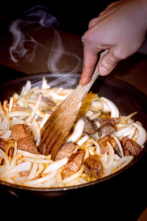 Making dinnerの写真素材