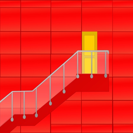 the figure shows the house redのイラスト素材