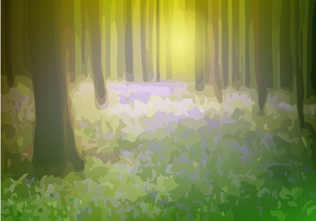 	Fairy-tale forestのイラスト素材