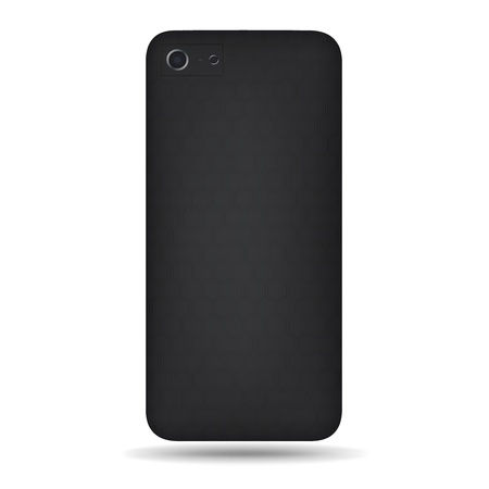 Vector carbon back cover smartphoneのイラスト素材