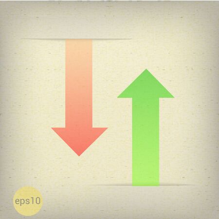 Two card in paper cut. Vectorのイラスト素材