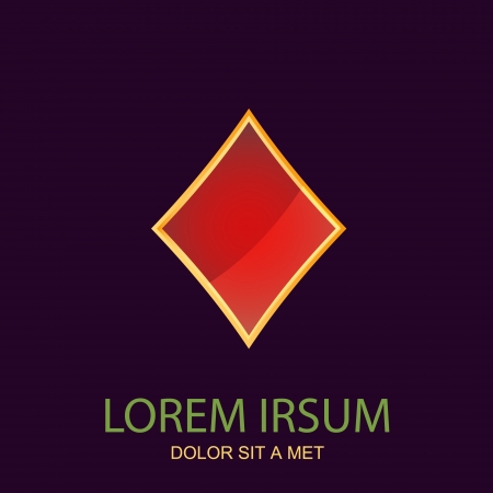 Abstact symbol with card suitsのイラスト素材