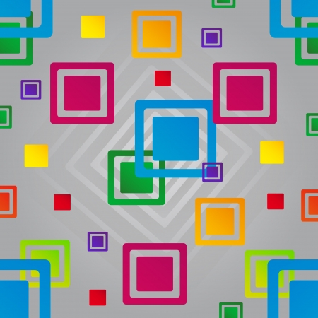 Abstract pattern with colorful squaresのイラスト素材
