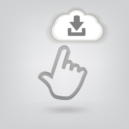 human palm iconのイラスト素材