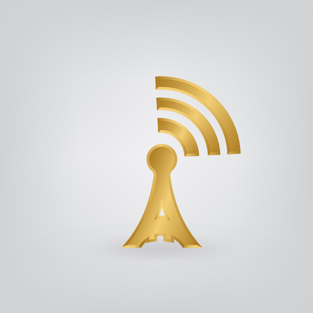 radio tower icon.のイラスト素材