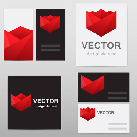 Two Business card template, various pattern vector design.のイラスト素材