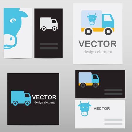 Two Business card template, various pattern vector design.のイラスト素材