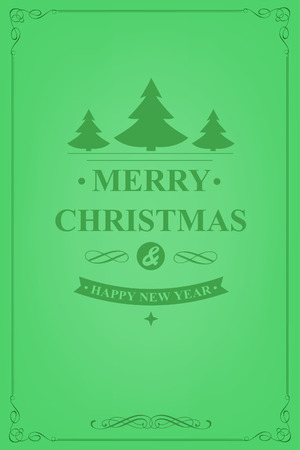 Christmas party invitation retro typography and design decoration. Christmas holidays flyer or poster design. Vector illustrationのイラスト素材