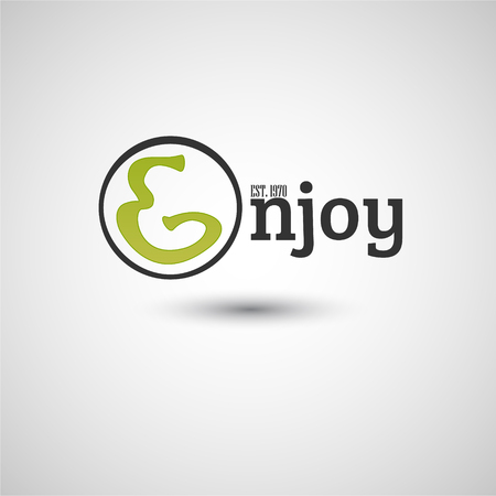 Enjoy typography, graphics. Lettering.のイラスト素材