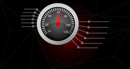 Speedometer for information. Modern information background.のイラスト素材