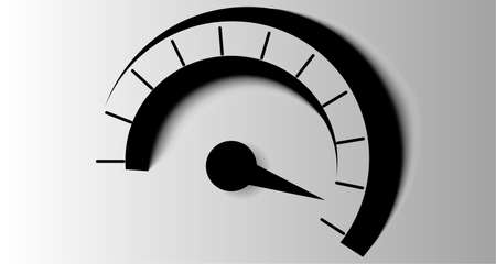 Stylized emblem of the speedometerのイラスト素材