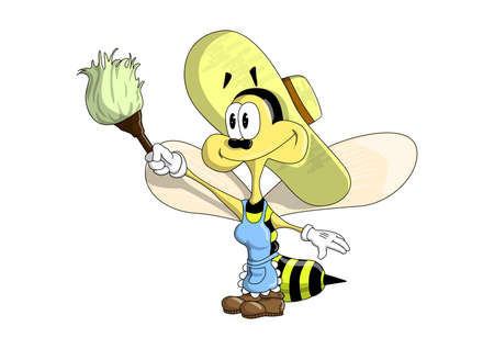 The bee to the housewife.のイラスト素材