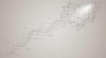 Abstract composition in the technological style of a digital calendar with a step of 10 years.のイラスト素材