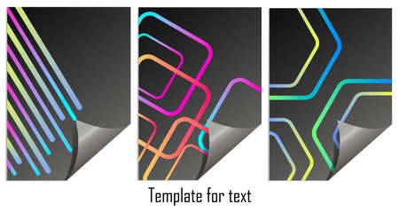 Corporate Book Cover Design Template Set. A4 format. 6 Designs Included. Can be adapt to Brochure, Annual Report, Magazine, Poster, Business Presentation, Portfolio, Flyer, Banner, Website.の写真素材