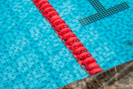 The divider in the swimming pool.の写真素材