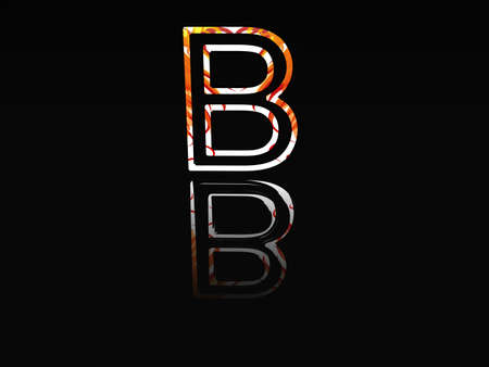 The beautiful letter B.の写真素材