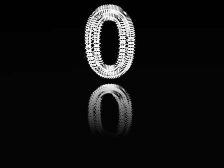 Skeleton of figure 0.の写真素材