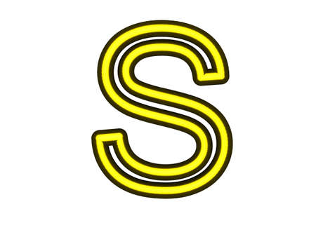 Skeleton of letter S.の写真素材