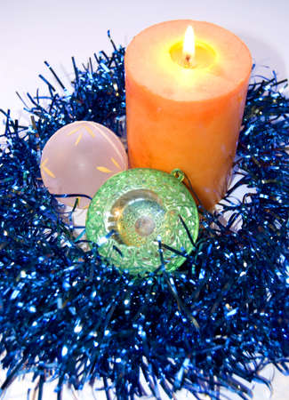 Beauty christmas candle.の写真素材