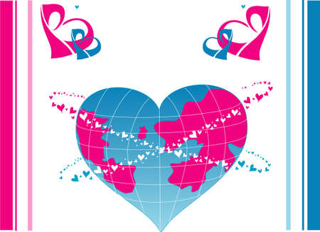 Illustration of world love.のイラスト素材