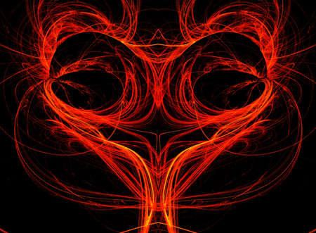 Abstract red heart.の写真素材