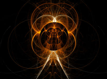 Abstract background with languages of snakes in rings.の写真素材