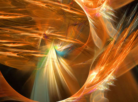 Abstract background from moving fires on black.の写真素材