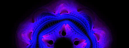 Beautiful abstract green flower on a black background.の写真素材