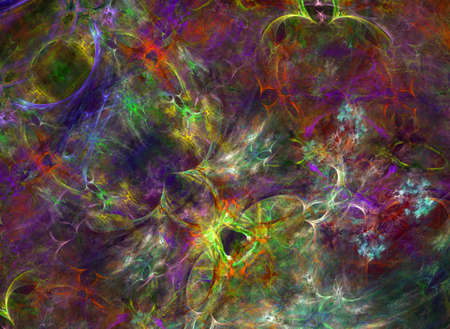 Abstract background from moving fires on black.の写真素材