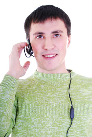A friendly telephone operator. の写真素材