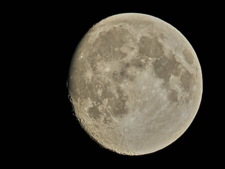 Full Moon close up. Detailed surface. Craters and lunar mares.の写真素材