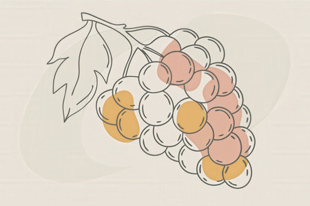 a bunch of grapes with leaves and leavesの素材