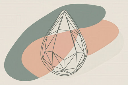 Abstract background with geometric shapes in pastel colors. Vector illustration.の素材