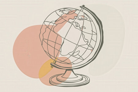 Globe icon on white background. Vector illustration. Eps 10.の素材