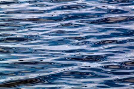 Blue Water Texture Of A Lake, backgroundの写真素材